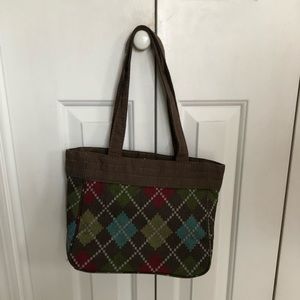 Thirty-one argyle handbag